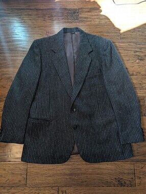 YSL Yves Saint Laurent Vintage 100% Virgin Scottish Wool Men's Blazer